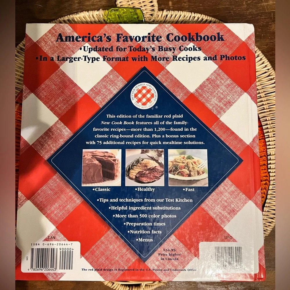 Vintage Better Homes and Gardens New Cook Book 1996 Hardcover